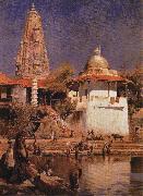 Edwin Lord Weeks The Temple and Tank of Walkeshwar at Bombay oil on canvas